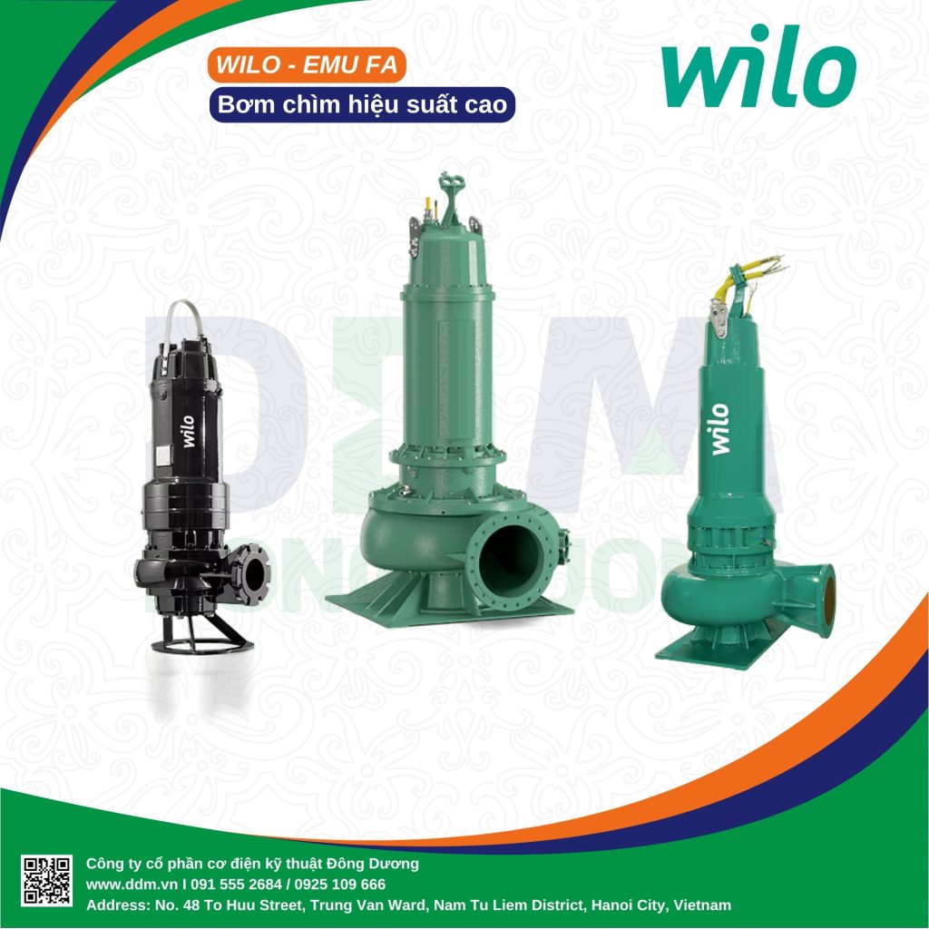 Wilo EMU FA – Bơm Chìm Công Suất Lớn