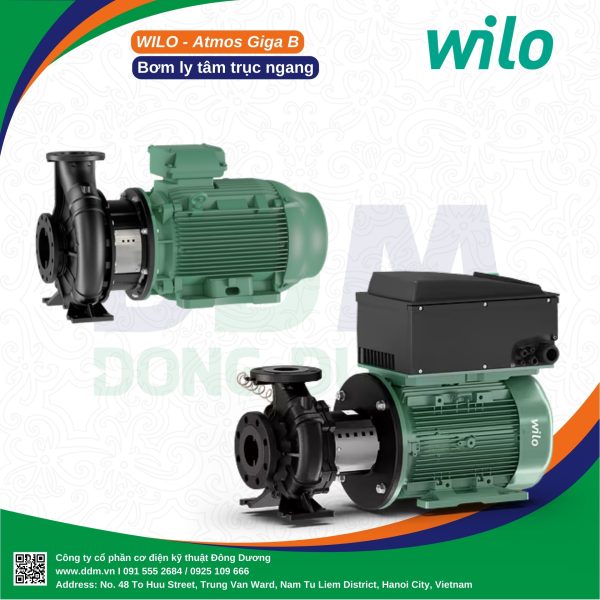 Bơm ly tâm trục ngang Wilo Atmos GIGA B