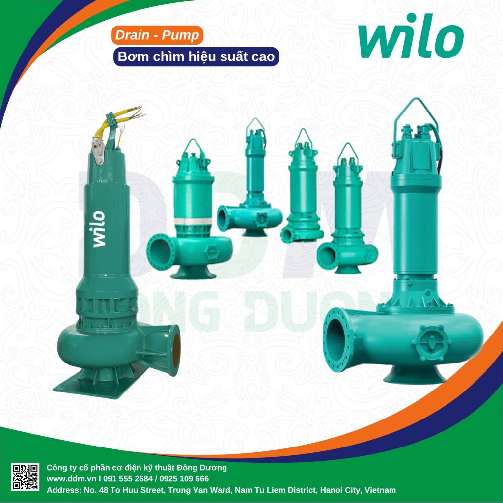 Bơm Chìm Thoát Nước Công Nghiệp Wilo – Sefa SA