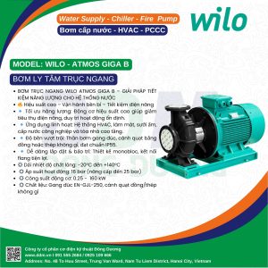 Bơm ly tâm trục ngang Wilo Atmos GIGA B
