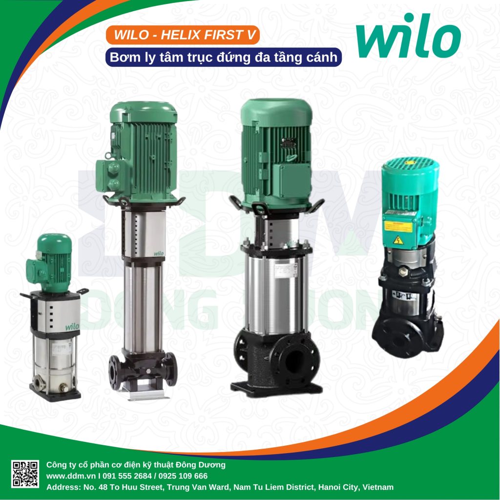 Wilo Helix First V - Bơm ly tâm trục đứng đa tầng cánh