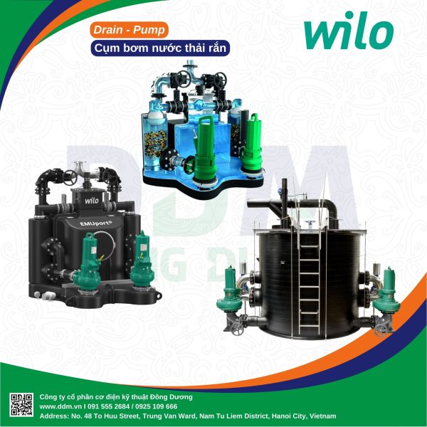 Wilo EMUport CORE - Cụm bơm nước thải rắn