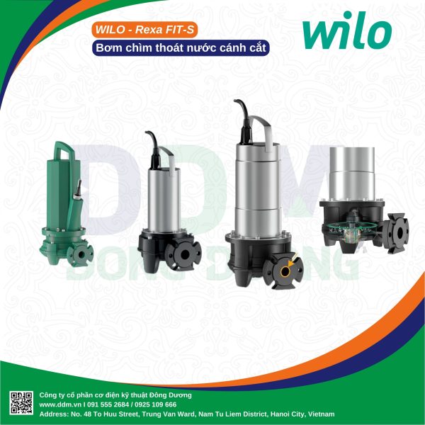 Wilo-Rexa FIT-S – Bơm Chìm Cắt Rác