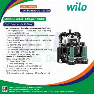 Wilo EMUport CORE - Cụm bơm nước thải rắn