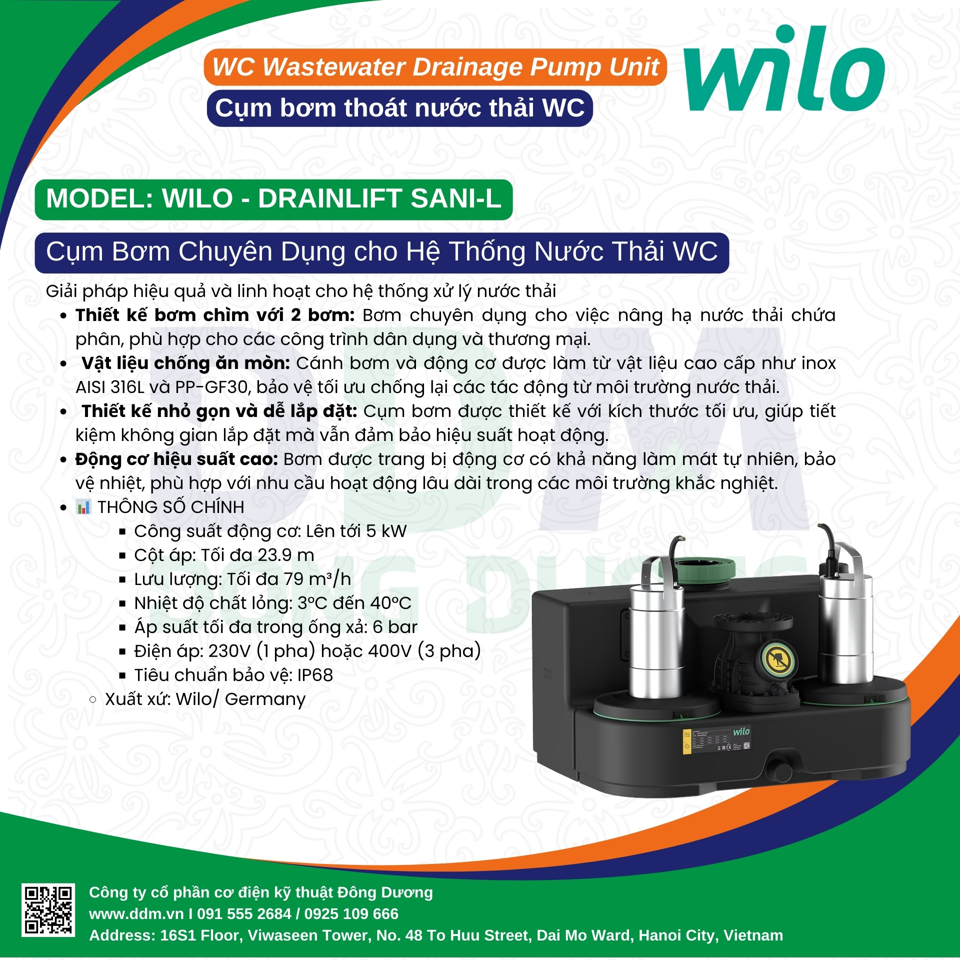 Wilo-DrainLift SANI-L