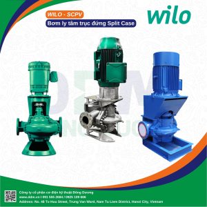 Wilo SCPV – Bơm Ly Tâm Hai Cửa Hút Trục Đứng Hiệu Suất Cao