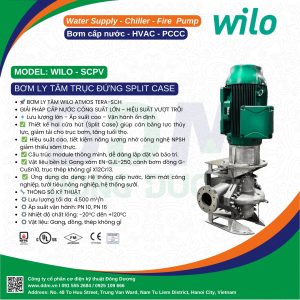 Wilo SCPV – Bơm Ly Tâm Hai Cửa Hút Trục Đứng Hiệu Suất Cao