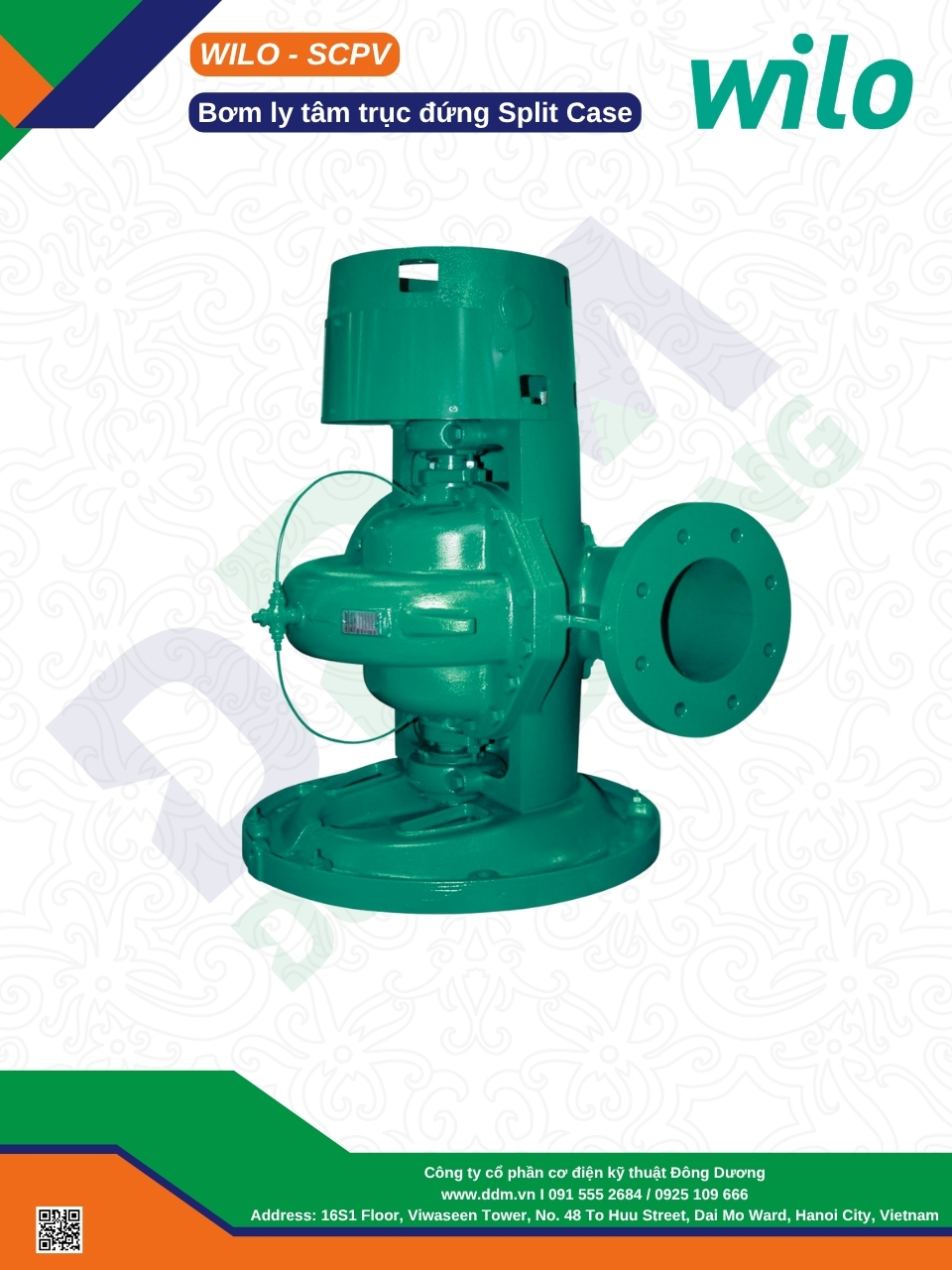 04. DDM - Wilo - SCPV Wilo SCPV – Bơm Ly Tâm Hai Cửa Hút Trục Đứng Hiệu Suất Cao